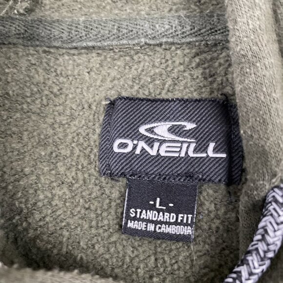 O’Neill Graphic Sweatshirt Men’s L Cotton Blend Surfer Green Logo - Picture 9 of 11
